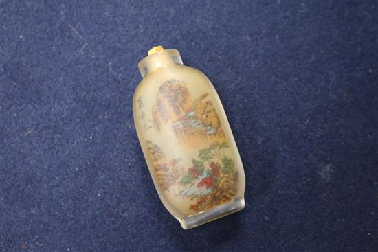 A group of Chinese glass, porcelain and other snuff bottles